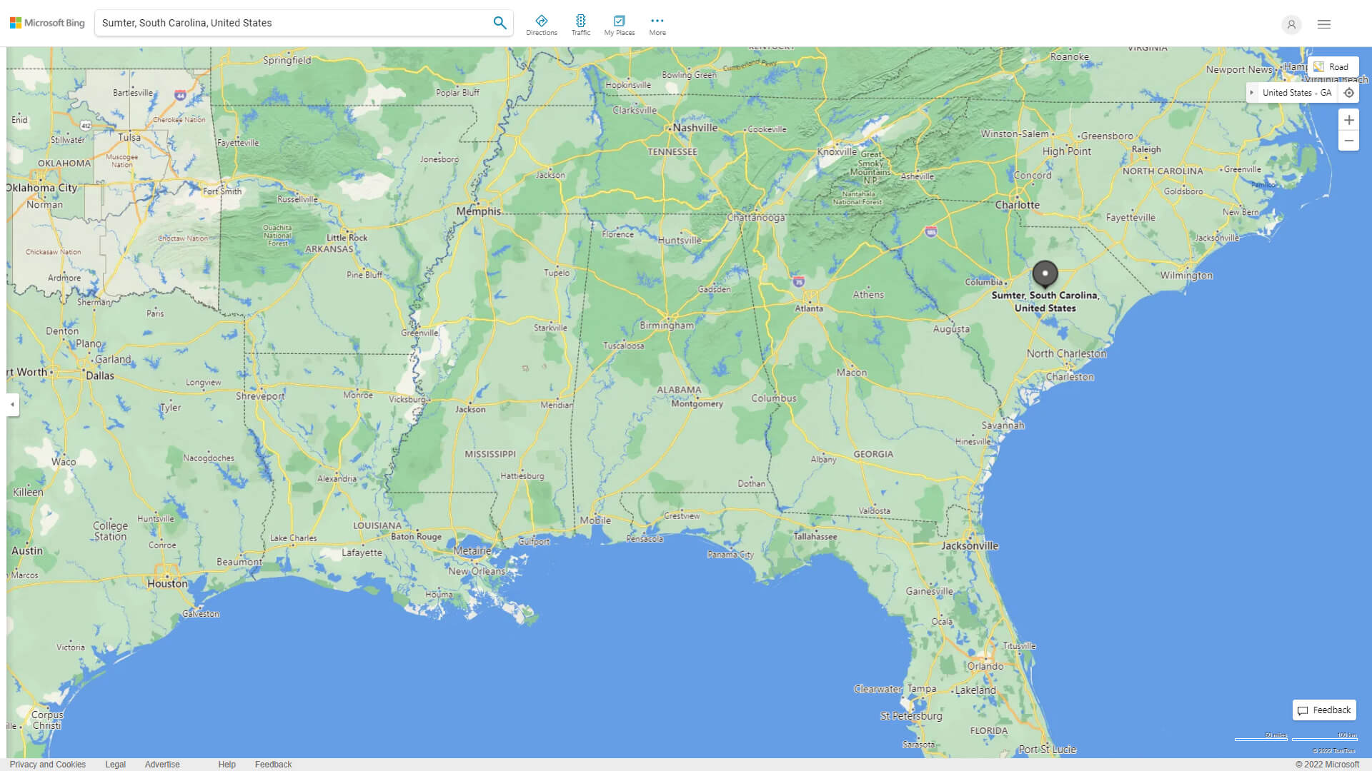 Sumter Map South Carolina